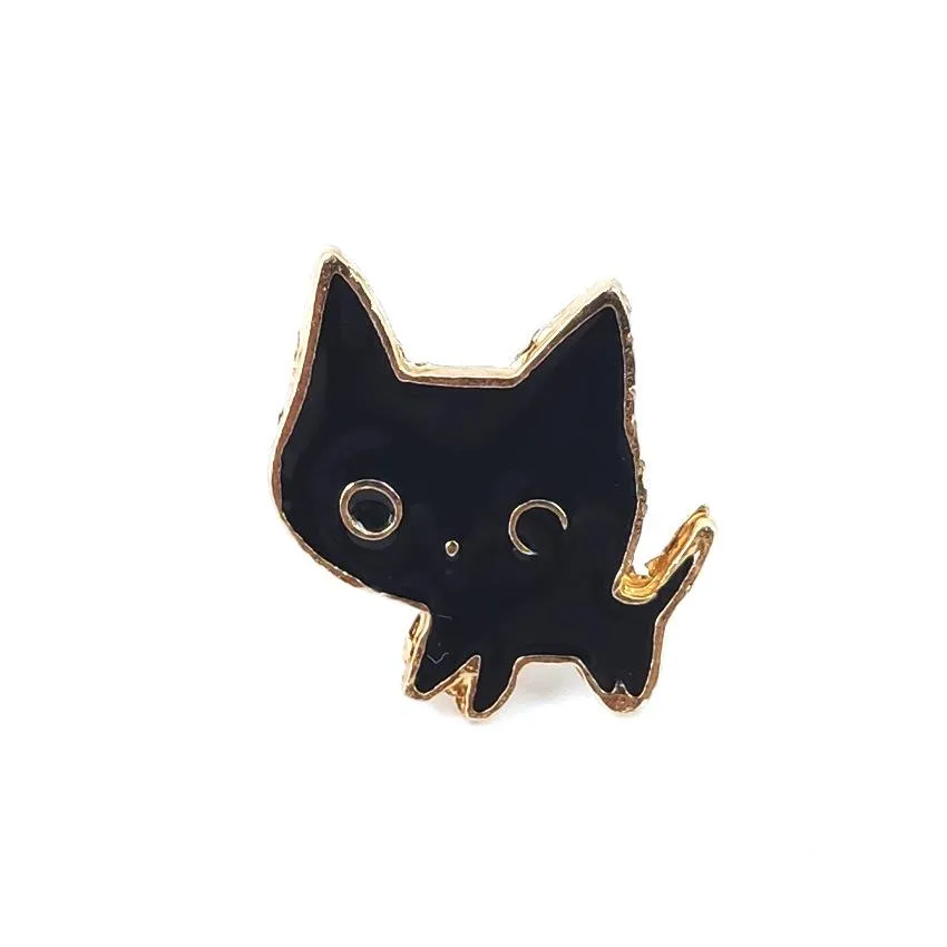 cute cat brooch kitten badge prick horse needle clothing drip oil trinket can