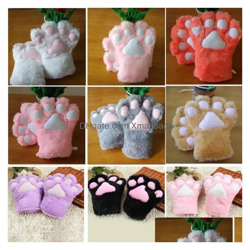 party supplies sexy the maid cat mother cat claw gloves cosplay accessories anime costume plush glove paw glovessupplies dhs