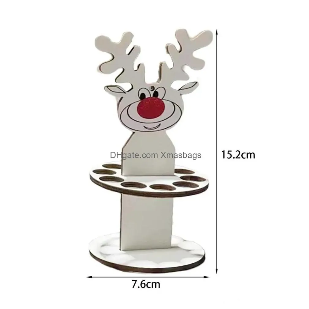 dhs christmas ornament with 10 holes cartoon unique money holder decoration festival party supplies wallet cake rack diy money stand