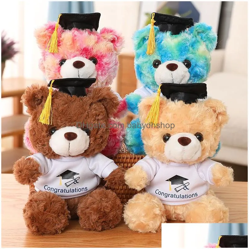 2023 graduation season gifts plush bear dolls for classmates and children at the opening ceremony wholesale and stock gifts