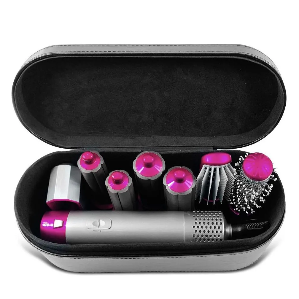 curling irons 7 in 1 one step hair dryer volumizer rotating dryer curler comb brush dryers for styling tool 221012