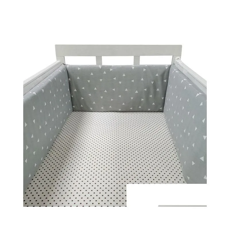 bed rails 20030cm baby crib fence cotton bed protection railing thicken bumper onepiece crib around protector baby room decor 220909