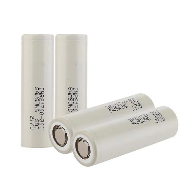 top quality inr21700 30t 3000mah 40t 4000mah 21700 battery 35a 3.7v grey blue drain rechargeable lithium batteries for samsung in