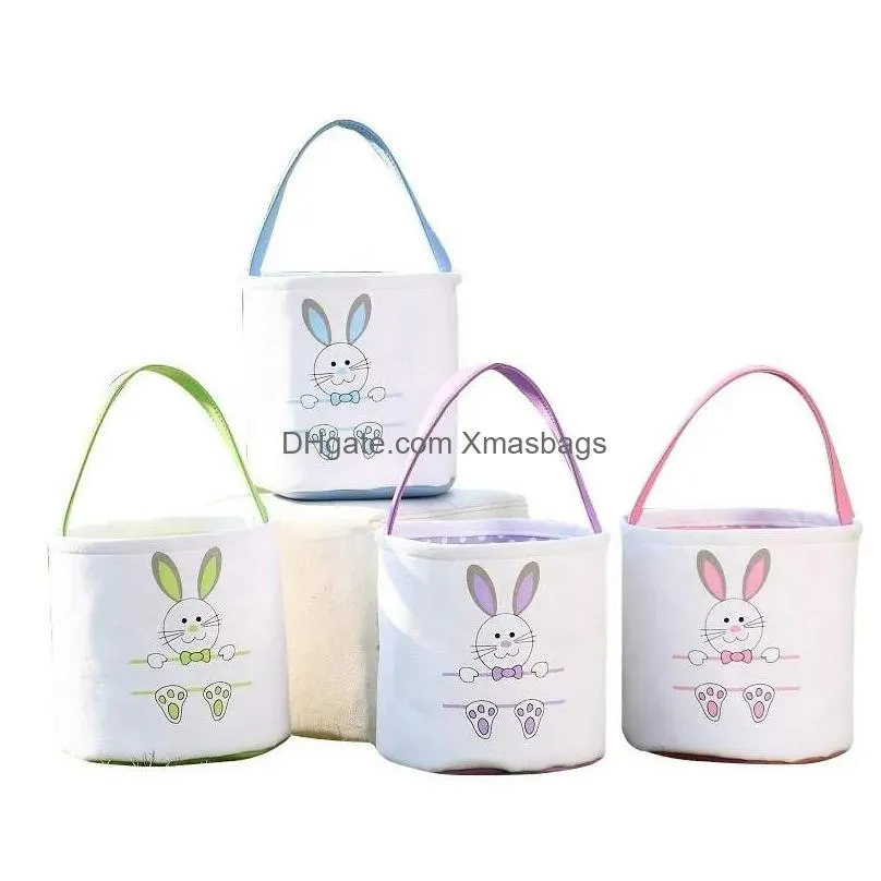 other festive party supplies easter eggs hunt basket festive canvas bunny bags rabbit fluffy tails tote bag party celebrate decoration gift toys handbag by