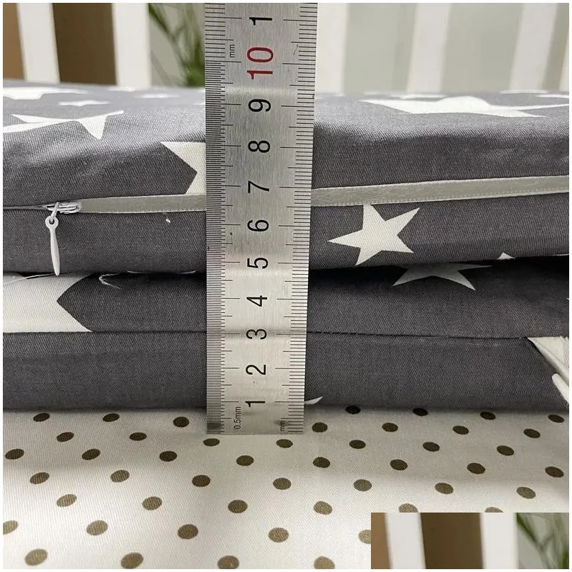 Bed Rails 20030Cm Baby Crib Fence Cotton Protection Railing Thicken Bumper Onepiece Around Protector Room Decor 220909 Drop Delivery Dhfk1