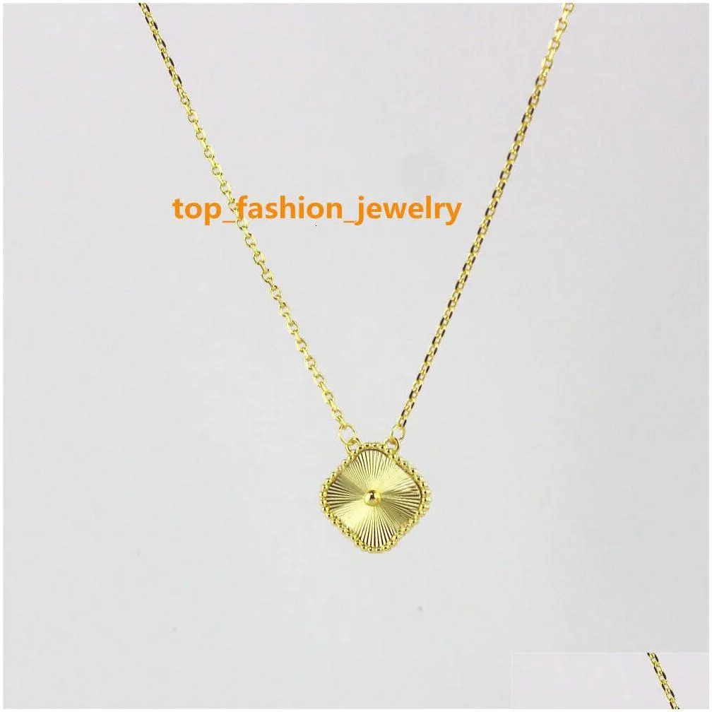 15mm fashion classic4/four leaf clover necklaces pendants mother-of-pearl stainless steel plated 18k for women girl valentines mothers day engagement