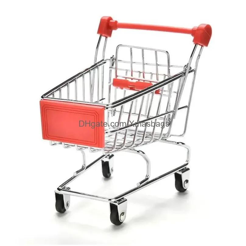 creative mini children handcart simulation bird parrot hamster toy small supermarket shopping cart utility cart pretend play toys