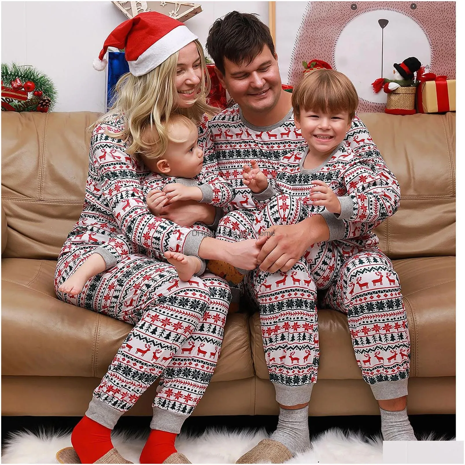 family matching outfits mother daughter father son look outfit baby girl rompers sleepwear pyjamas 2023 christmas pajamas 231207