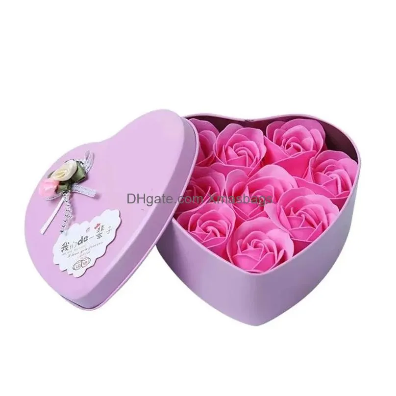 valentines day gift rose soap flowers scented bath body petal foam artificial flower diy wreath home decoration