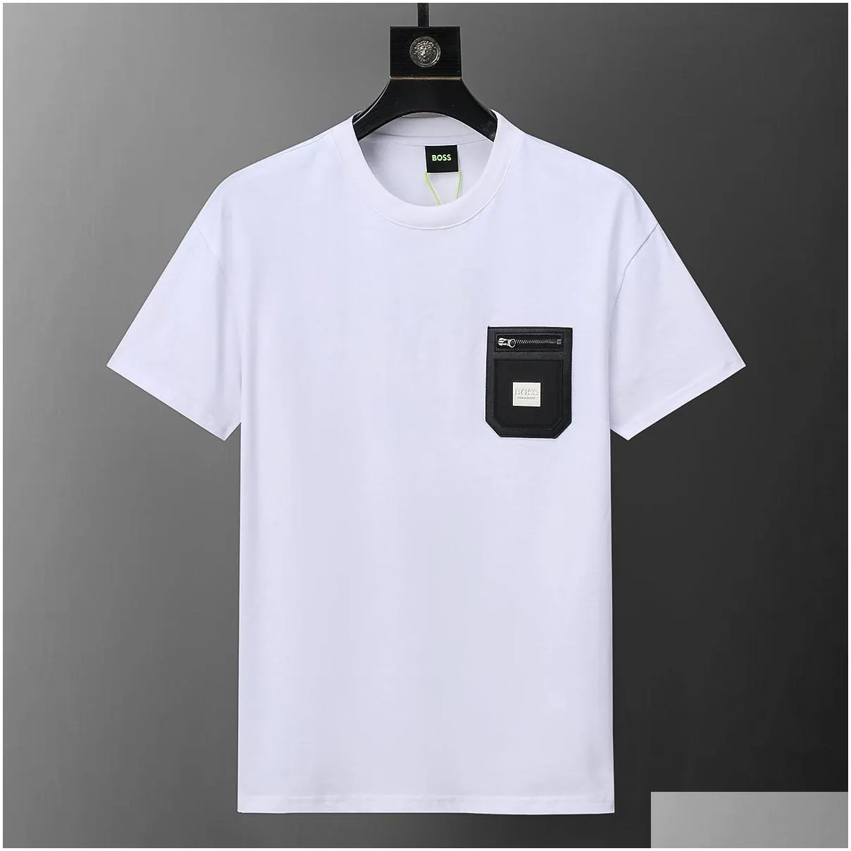 ss24 summer 31042 b new fashion brand men`s t-shirts short fit slim casual desinger cotton 100% oversize m-3xl