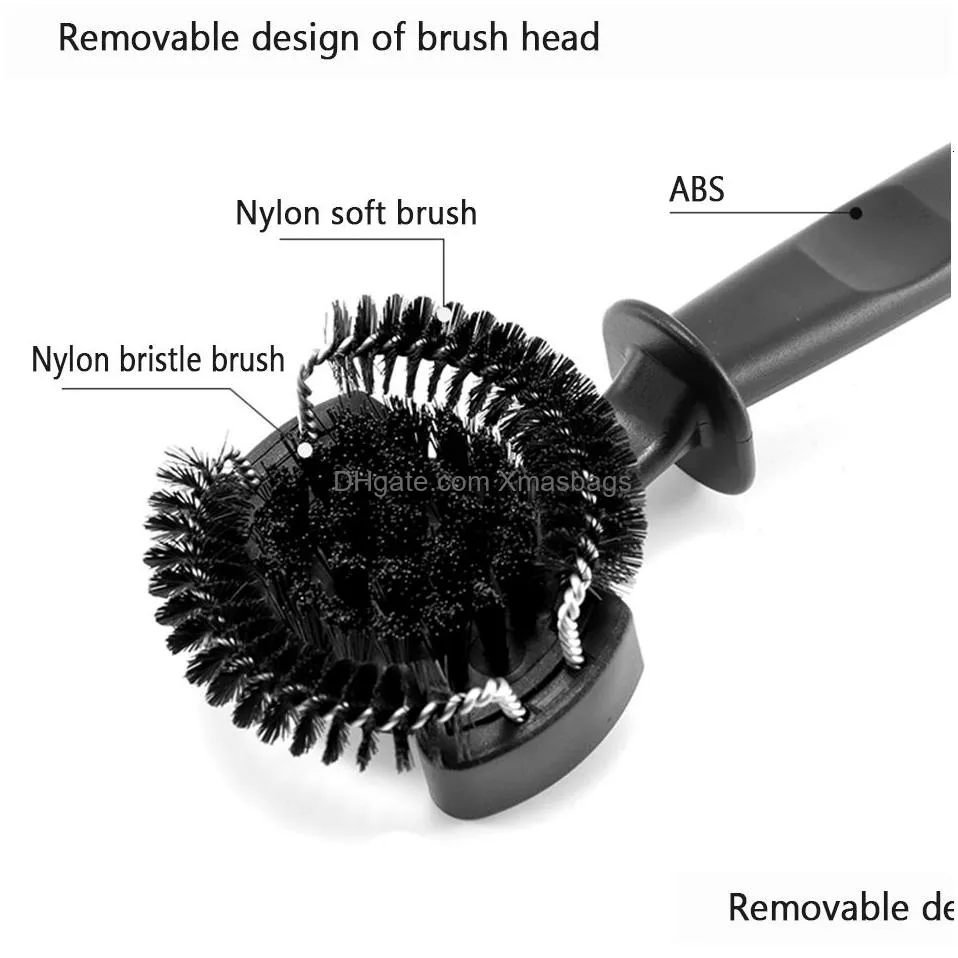 coffee grinder brushes 5158mm espresso machine cleaning brush replaceable head maker cafe cleaner brewing tool 230327