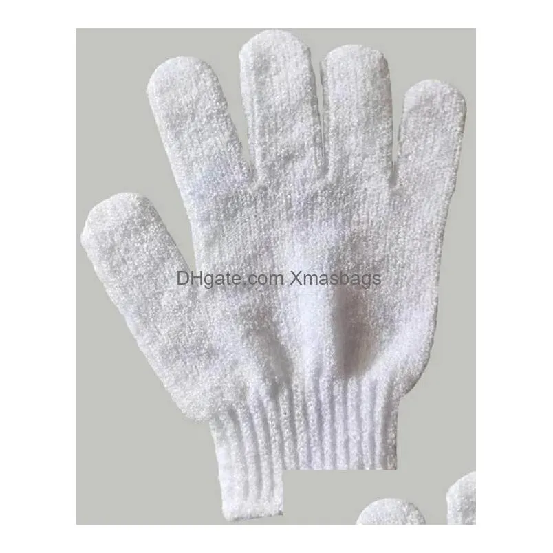 bath shower gloves wash cloth scrubber exfoliating body spa glove