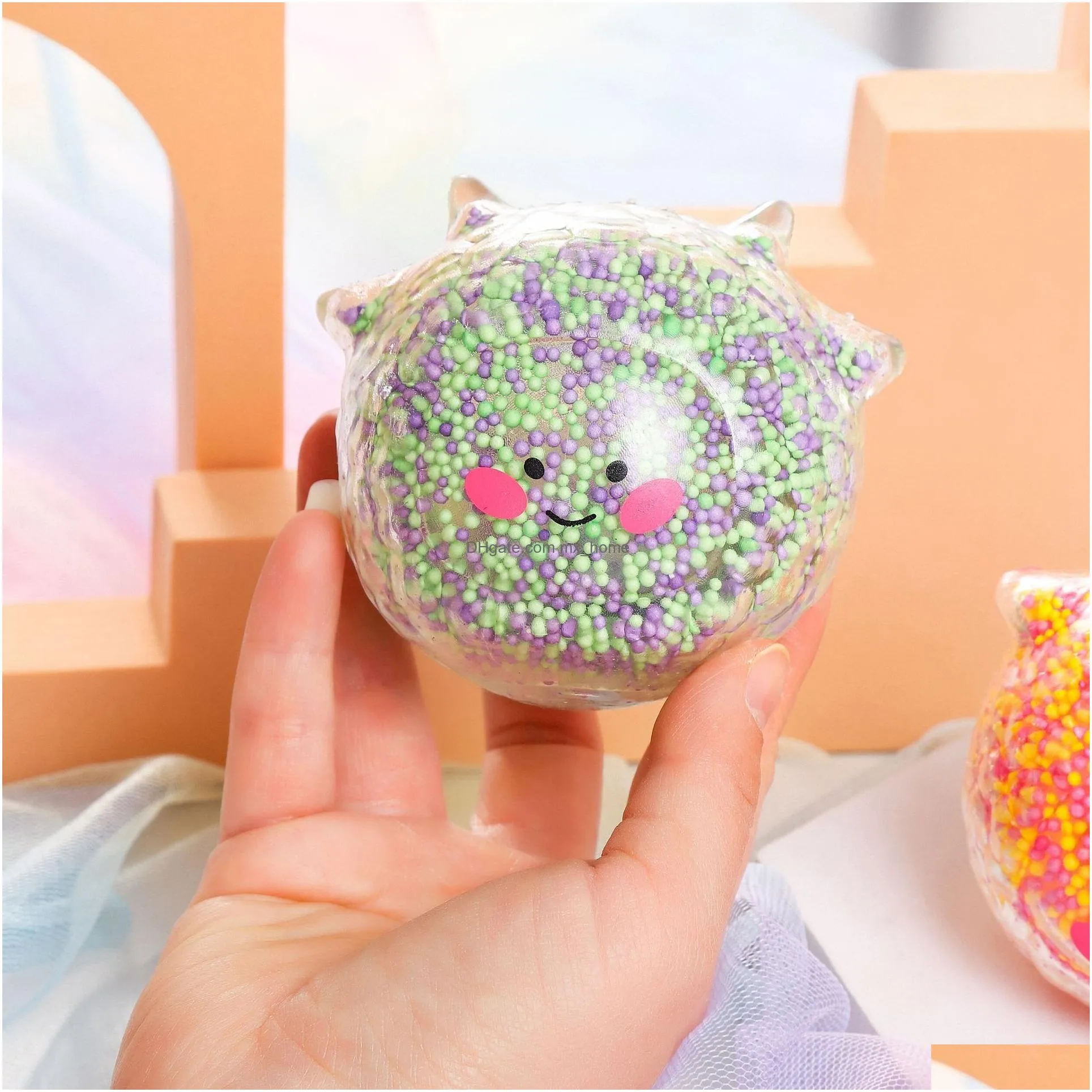 decompression toy withllamp luminous rabbit octopus fugu pinch music foam vent toy childrens gift