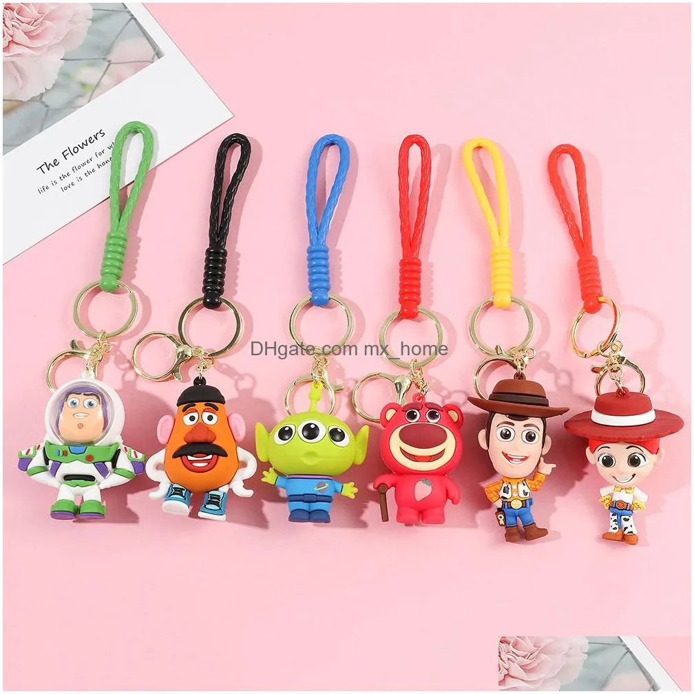 story doll keychain male and female student bags hanging decorations shopping malls doll machines toy wholesale