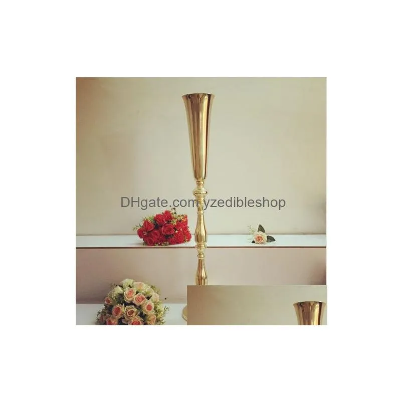 decoration display stand wedding decoration gold or sliver metal centerpiece flower stand