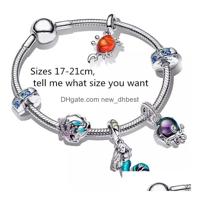 Bracelet, Earrings & Necklace With Original Box Designer Jewelry Charm Bracelet For Women Spider Bead Pendant Diy Fit Pandoras Iron G Dhjgd