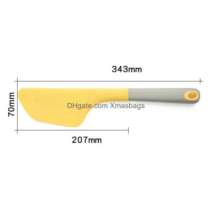 extra large silicone cream baking scraper 34cm non stick butter spatula smoother spreader heat resistant cookie pastry scraper