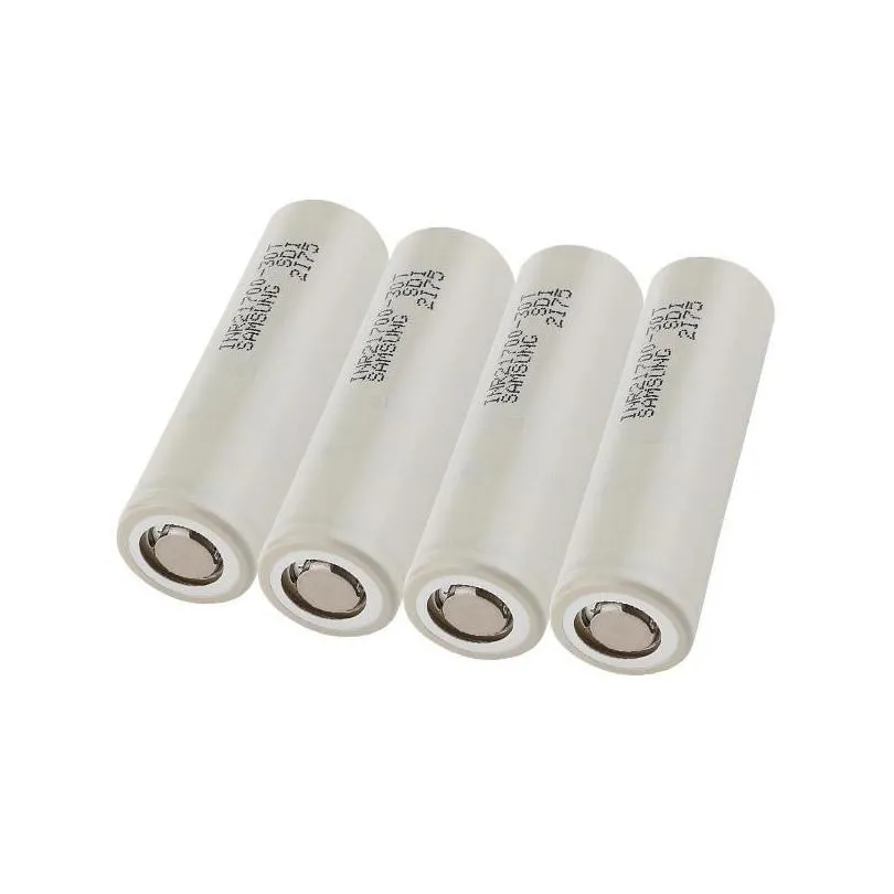 high quality inr21700 30t 3000mah 40t 4000mah 21700 battery 35a 3.7v grey blue drain rechargeable lithium batteries for samsung in