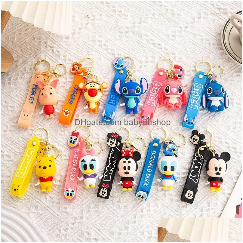 valentines day lovers cute cartoon doll keychains internet red pendant silicone keychains wholesale