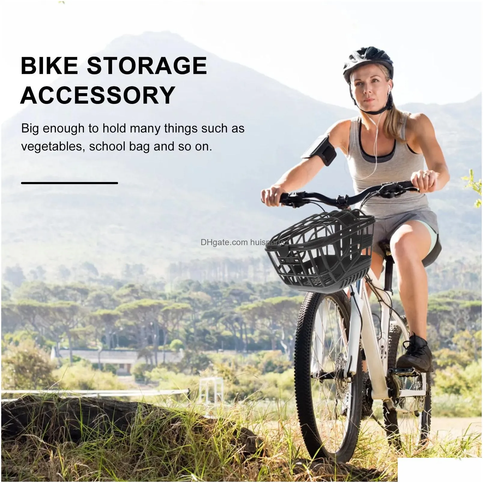 panniers bags bike basket storage accessory parts baskets women girls dogs cruisers front wicker holder cycling riding 230928