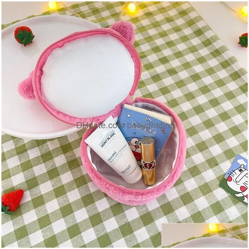 valentines day cartoon plush toy makeup bag beauty website girl cute childrens doll factory wholesale stock