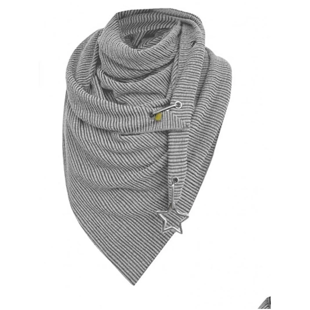 Scarves Women Pure Color Casual Scarves Lady Winter Printing P Thickening Warm Soft Knitted Big Scarf New Pattern 20Dl J2 Drop Deliver Dh738