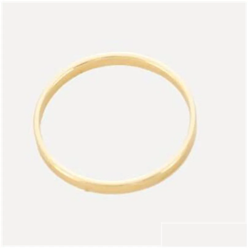 Band Rings 6Pcs/Set Gold Ring Set Combine Joint Band Toes Rings For Women Fashion Jewelry 113 U2 Drop Delivery Jewelry Ring Dhmrw