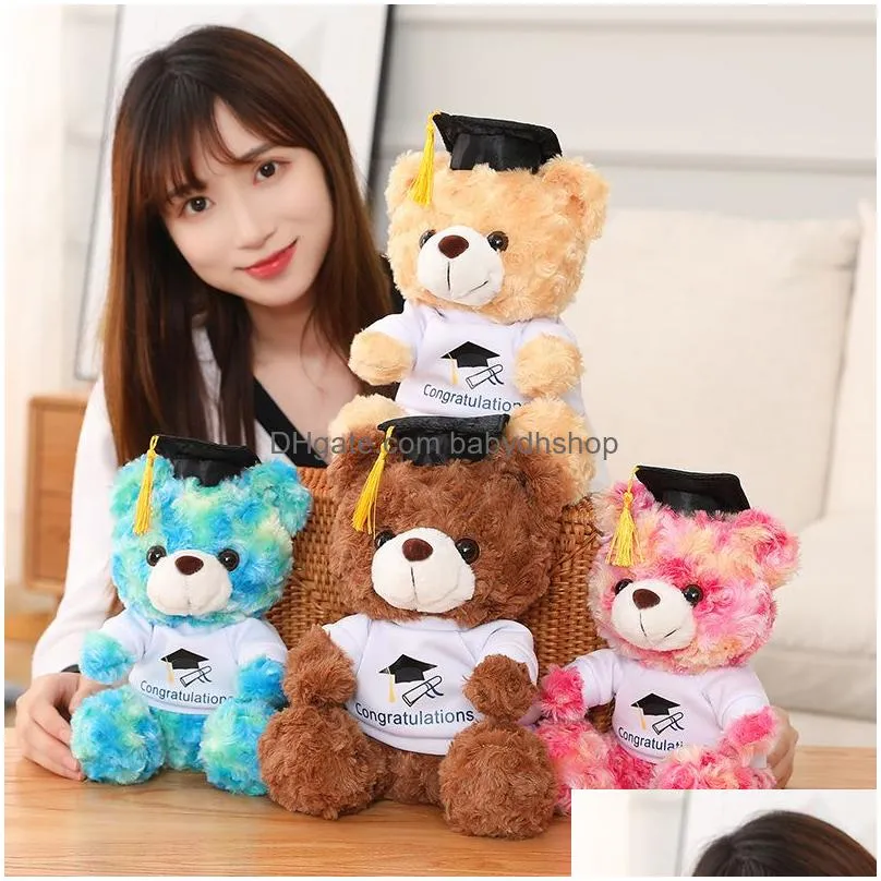 2023 graduation season gifts plush bear dolls for classmates and children at the opening ceremony wholesale and stock gifts