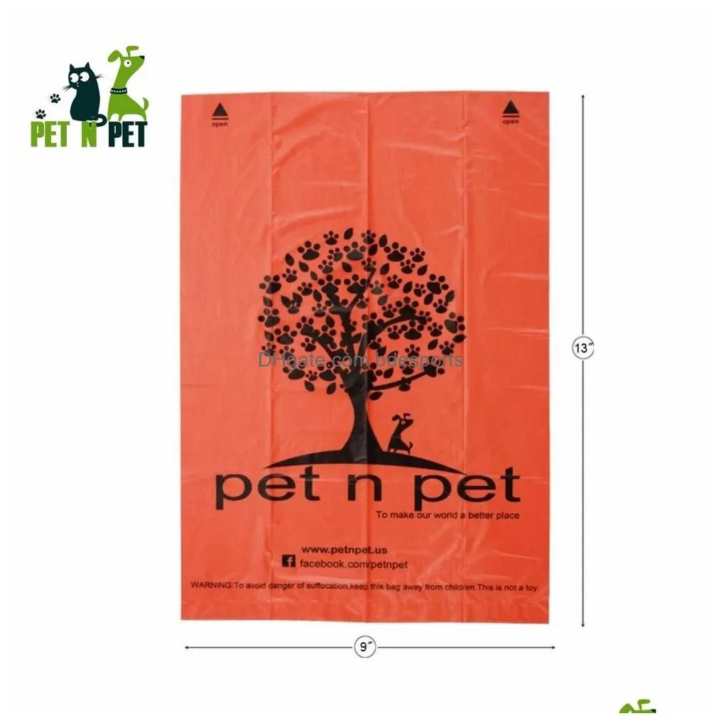 Trash Bags Pet Biodegradable Dog Trash Bags Poop Supplies Eco-Friendly 1080 Counts Black Waste Unscented Clean Garbage Bolsas Wholesal Dhawo