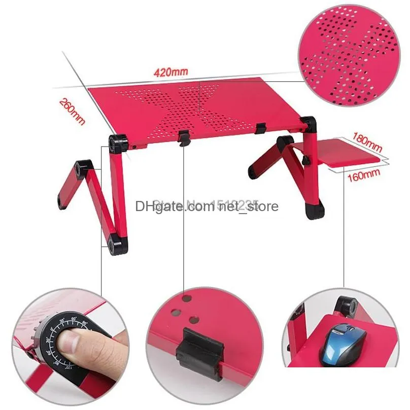 lapdesks multi functional ergonomic laptop table for bed portable sofa folding laptop stand lapdesk for notebook with mouse pad