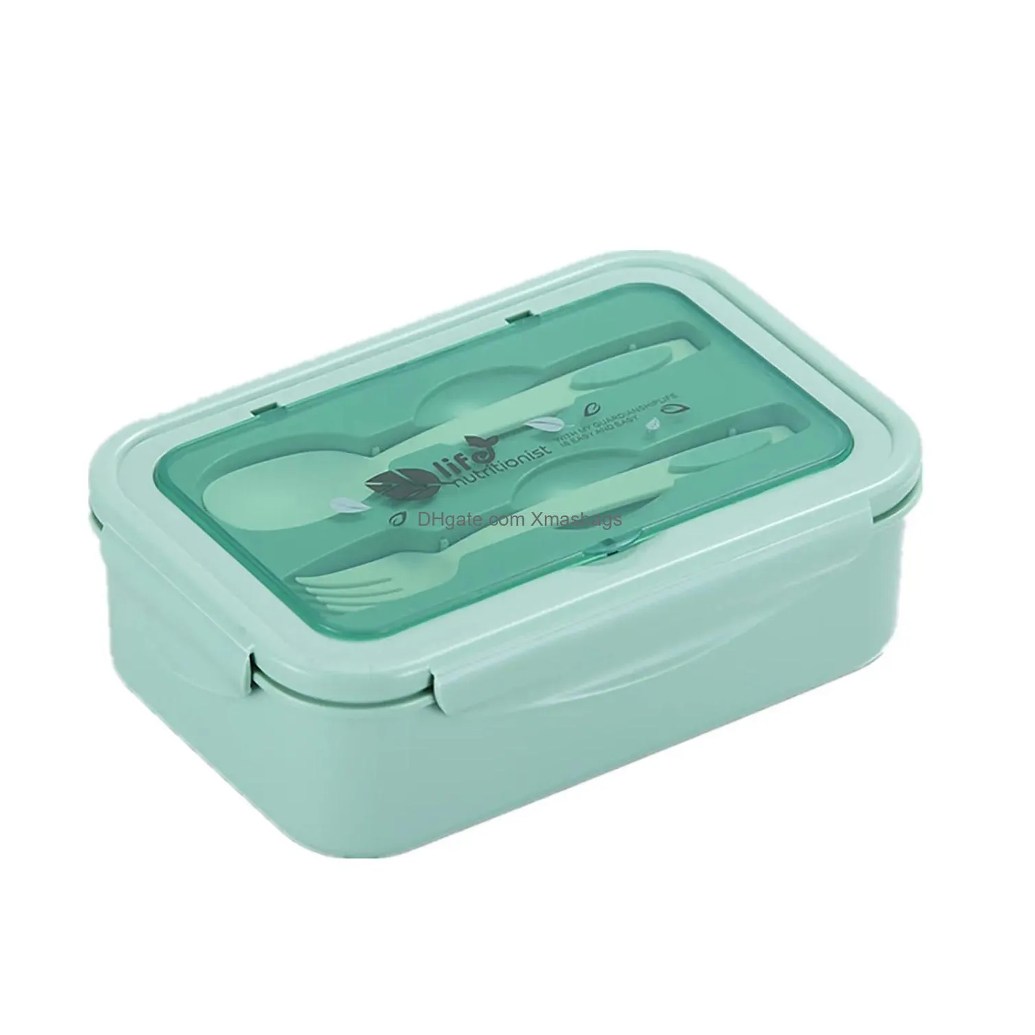 healthy material lunch box 3 layer 900ml wheat straw bento boxes microwave dinnerware food storage container lunchbo