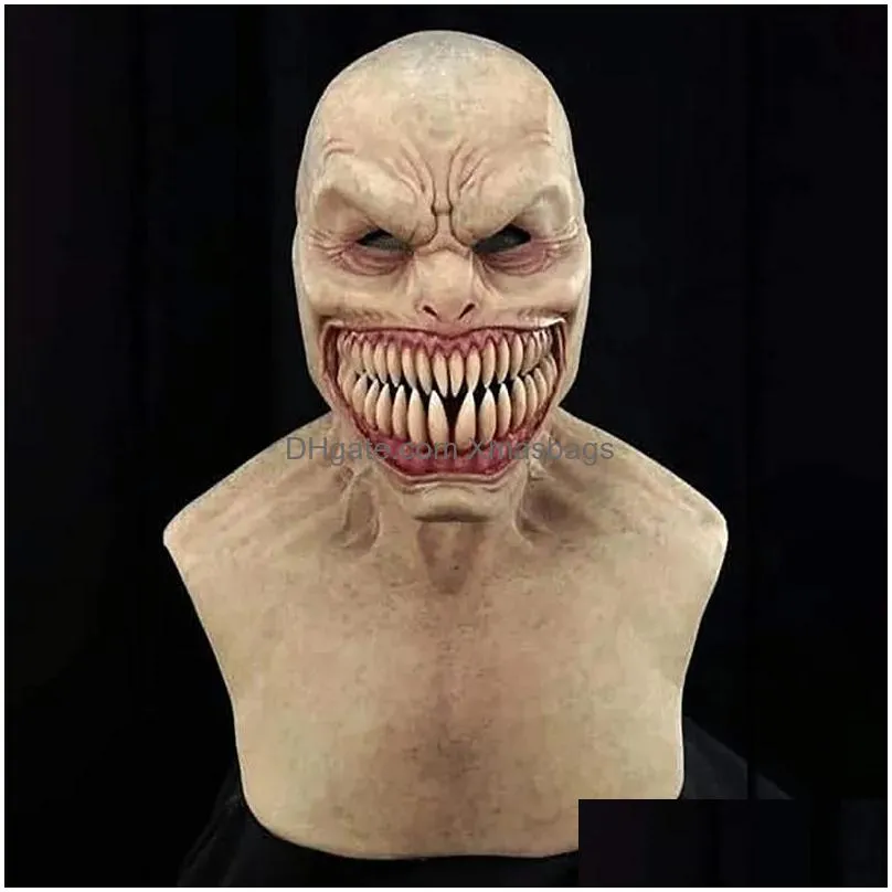 party masks adult horror trick toy scary prop latex mask devil face cover terror creepy practical joke for halloween prank toys 0825