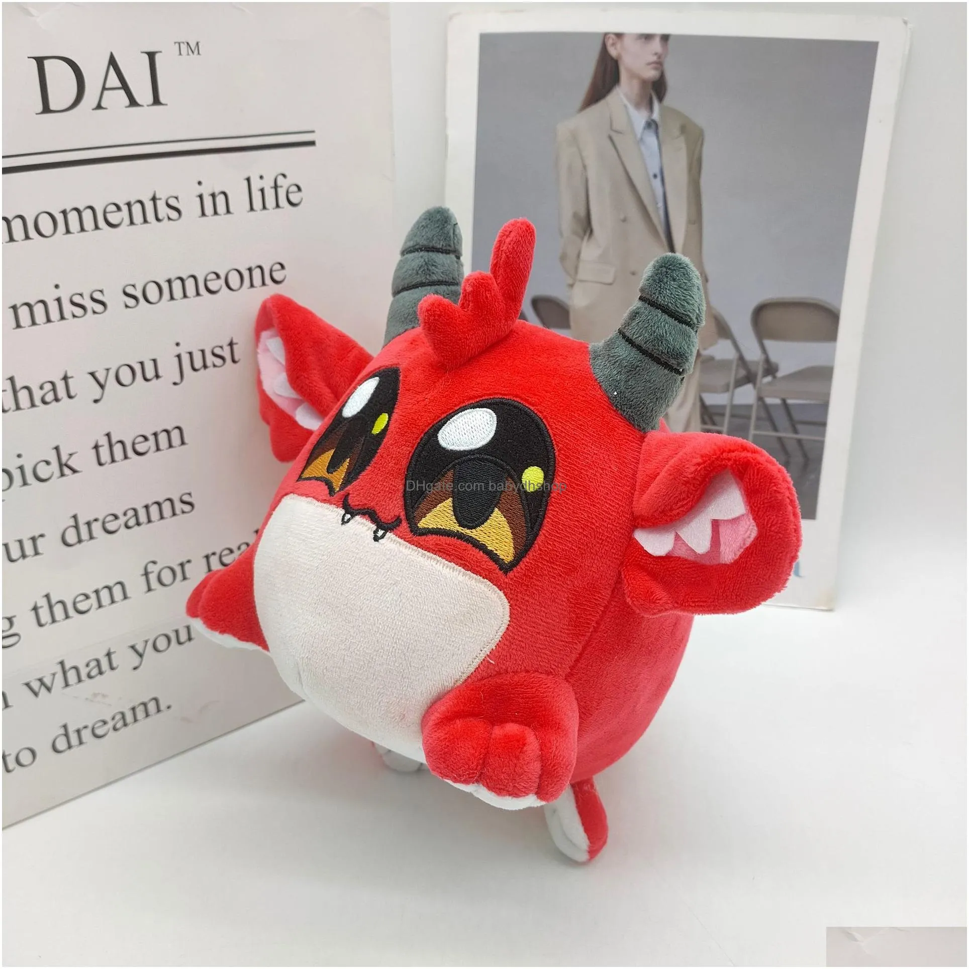 cartoon cute bat plush doll red bat toy soft fill comfort plush toy