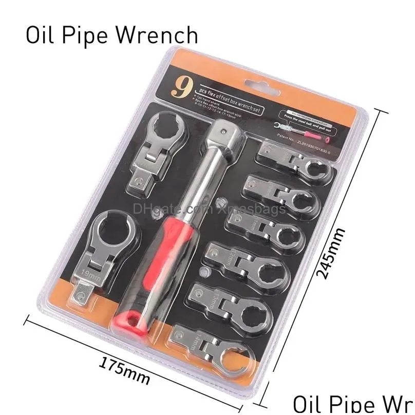 screwdrivers portable ratchet wrench 72 gear shaking head interchangeable combination set rotatable 180 ﾰremovable flexible torque spanner