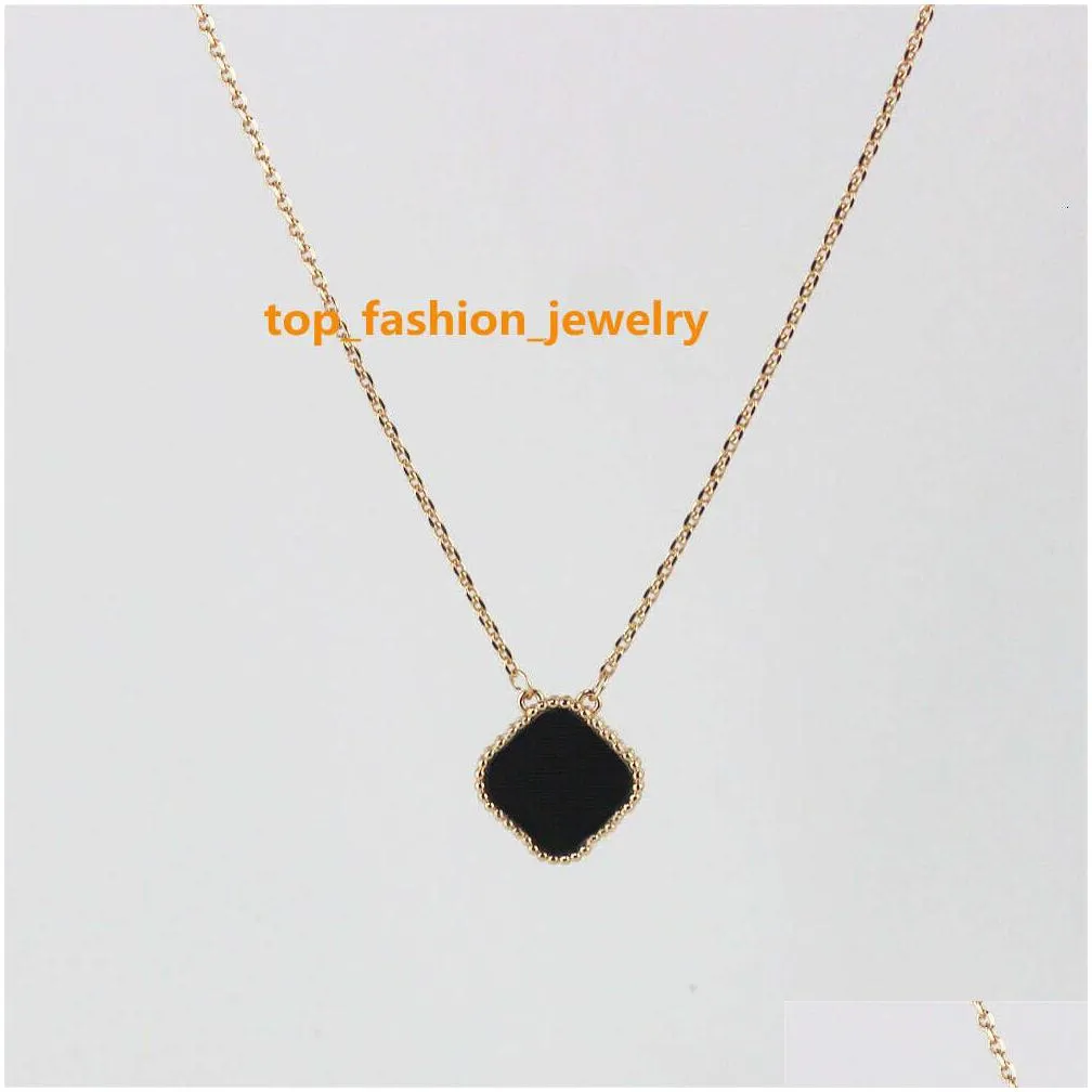 15mm fashion classic4/four leaf clover necklaces pendants mother-of-pearl stainless steel plated 18k for women girl valentines mothers day engagement