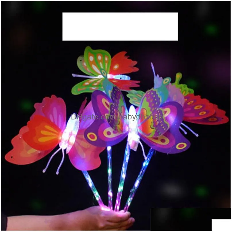 led gloves butterfly glowstick light stick concert glow sticks colorful plastic flash lights cheer electronic magic wand christmas