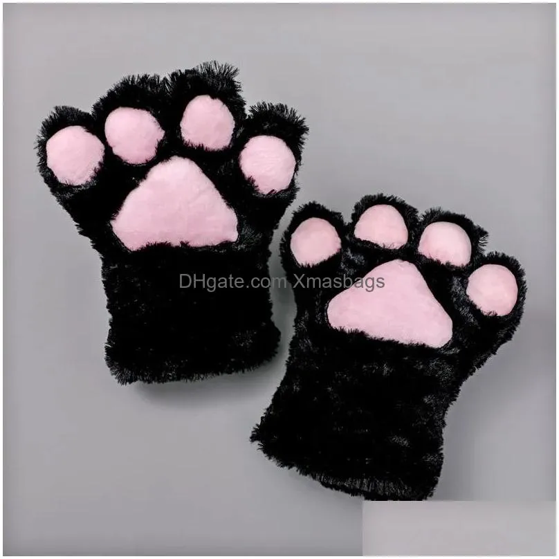 party supplies sexy the maid cat mother cat claw gloves cosplay accessories anime costume plush glove paw glovessupplies dhs