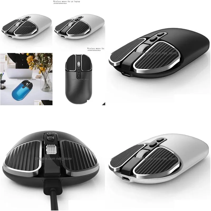 gadgets wireless mouse for pc laptop 2.4g m203 usb mute mouse ergonomics optical mouse metal roller mouse adjustable souris sans fil