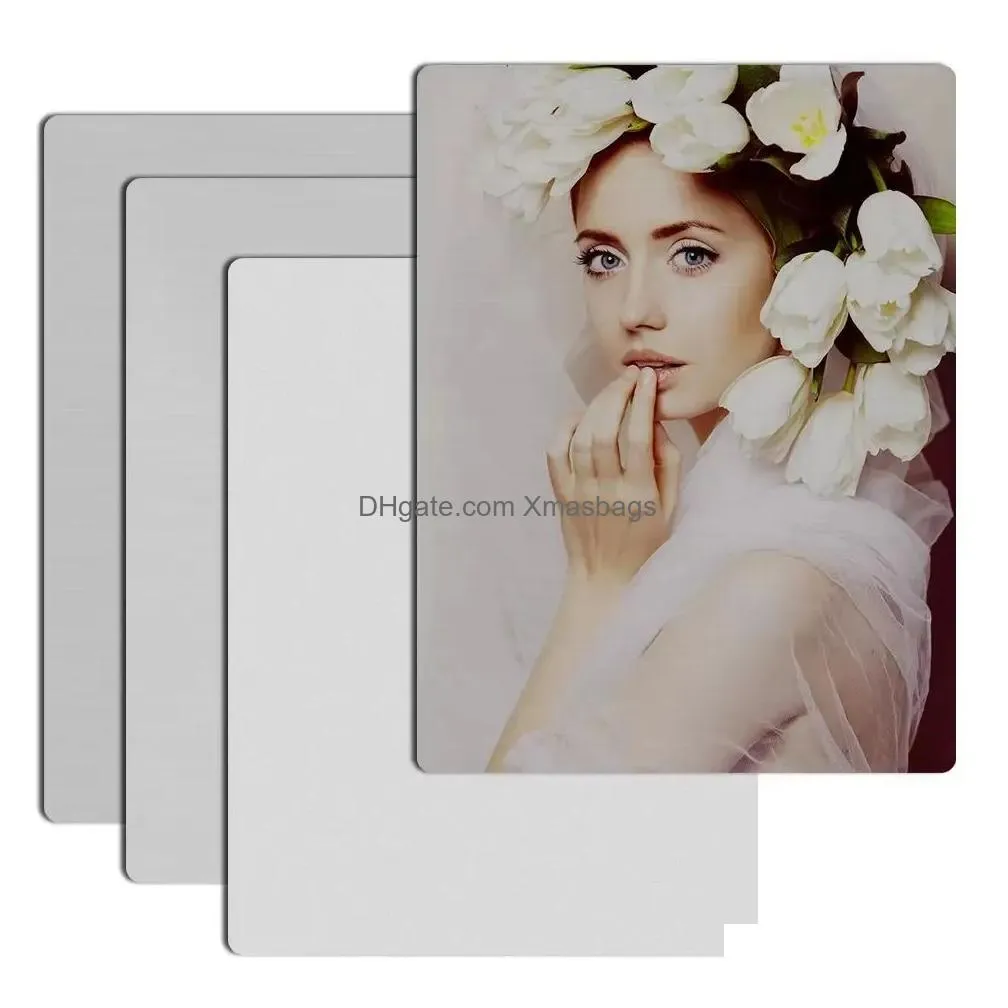 sublimation blank aluminum p o panel printing metal painting sublimate sheet disc p o diy frame 20x30cm