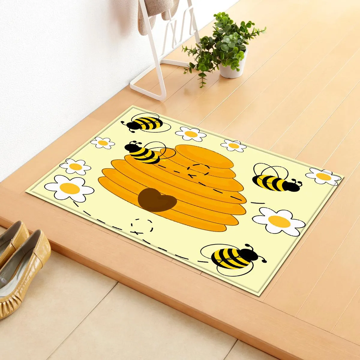 cute cartoon non-slip carpet office chair floor mat door mat foot mat a piece