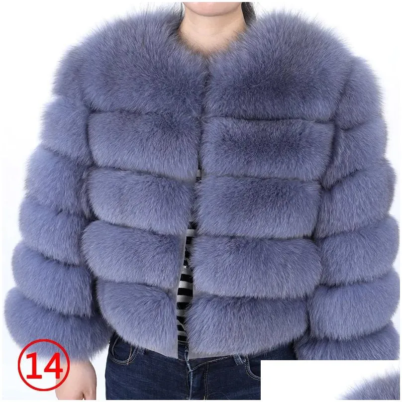 Women`S Fur & Faux Fur Womens Fur Faux Maomaokong 2023 Fashion Natural Real Coat Women Winter Warm Luxury Jacket Plus Size Outwear Fem Dhx3U