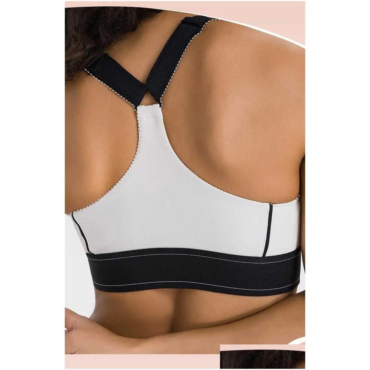 al-0010 adjustable shoulder strap sports bra elastic waist training yoga pants women activewear set
