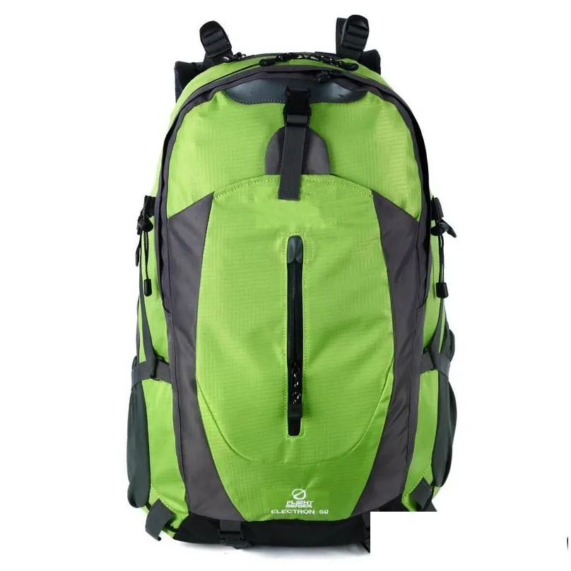 Outdoor Bags 7 Colors 56X35X21Cm 50L Hiking Cam Backpacks Casual Teenagers Backpack Travel Outdoors Bags Waterproof Large Capacity Dro Dhxv6