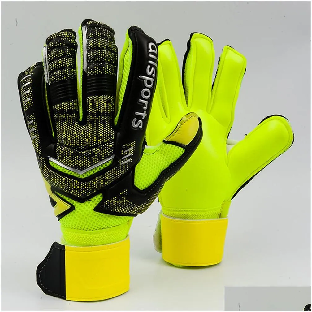 Sports Gloves Professional Goalkeeper Thickened Latex Finger Protection Kids Adts Size 5 To 11 Luva De Goleiro Futbol Drop Delivery Dh9Qv