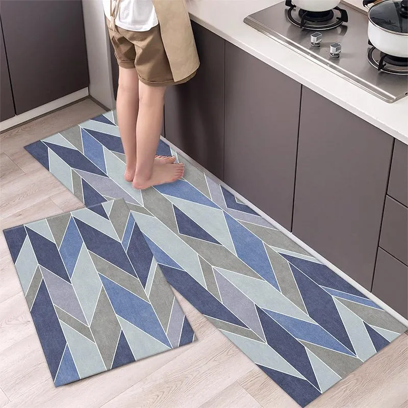 kitchen floor mat long strip non-slip waterproof oil-resistant absorbent mat for household doorways washless floor mat carpet for dirty doormat