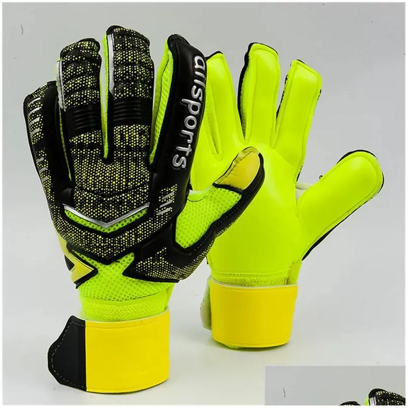 Sports Gloves Professional Goalkeeper Thickened Latex Finger Protection Kids Adts Size 5 To 11 Luva De Goleiro Futbol Drop Delivery Dh9Qv