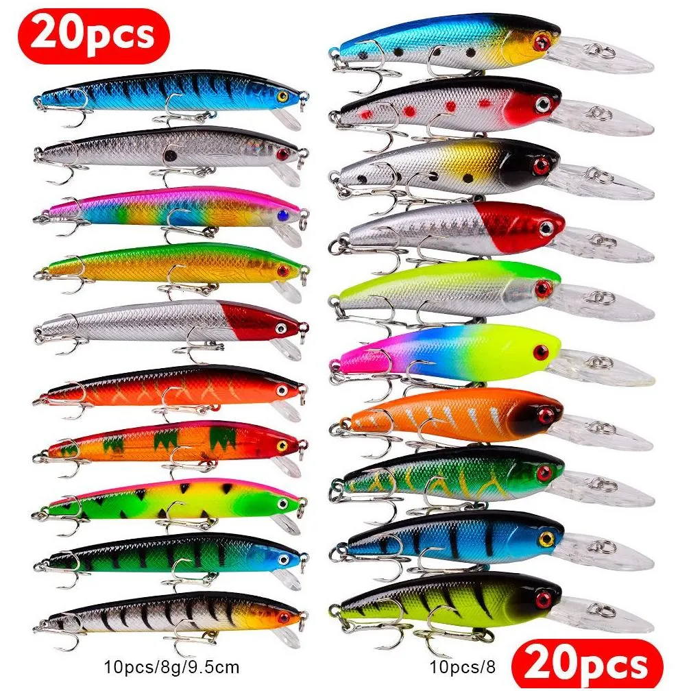 Baits & Lures Baits Lures Fishing Lure Set Hard Bait Mini Minnow Floating Swing Crankbait Crazy Wobblers Artificial Bionic Crank 22111 Dhxp8