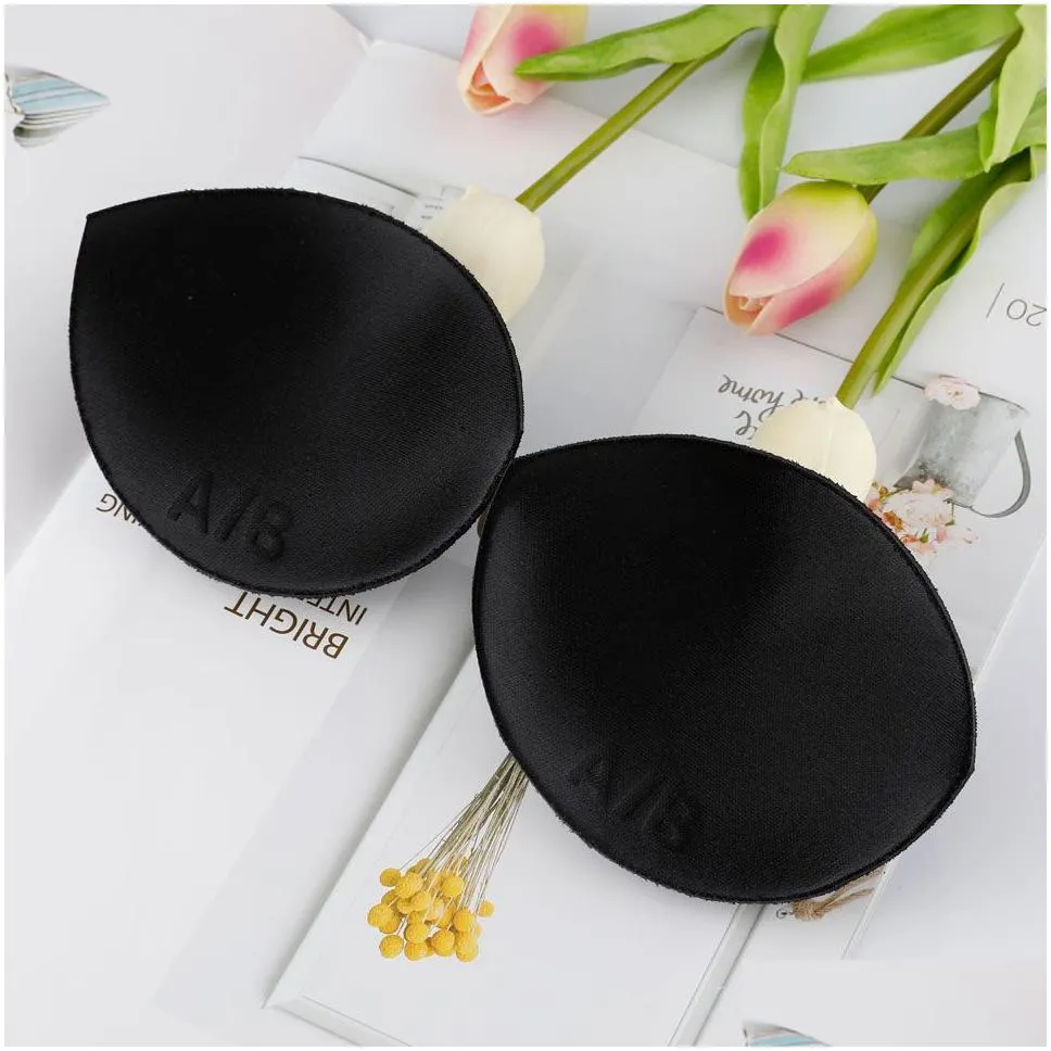Intimates Accessories Wholesale 1Pair/Lot Women Bra Padded Chest Cups Thick Insert Breast Enhancer Push Up Bikini Invisible Pads For Dhnmx