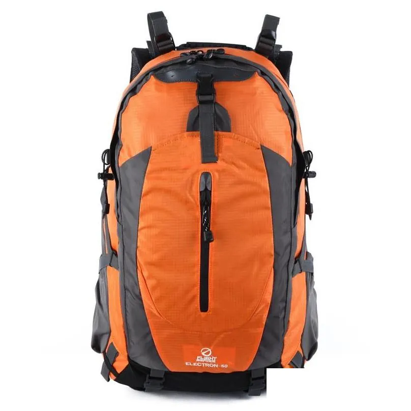 Outdoor Bags 7 Colors 56X35X21Cm 50L Hiking Cam Backpacks Casual Teenagers Backpack Travel Outdoors Bags Waterproof Large Capacity Dro Dhxv6