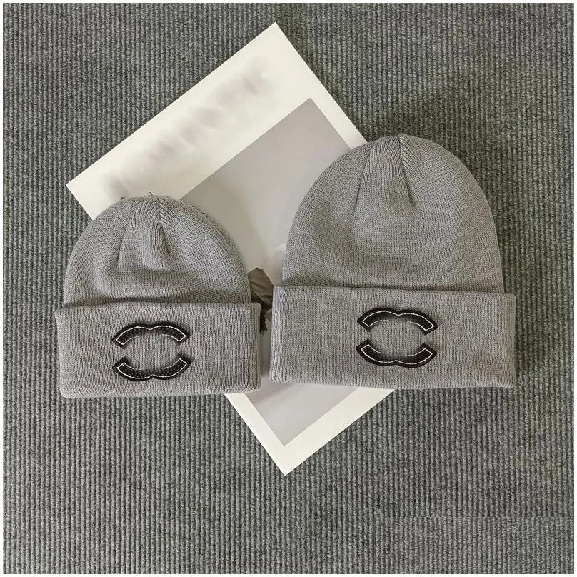 childrens c letter knitted hat autumn kids ear protectors newborn baby melon skin cap winter boys girls wool warm cover hats